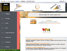 Tablet Screenshot of belgofoot.com